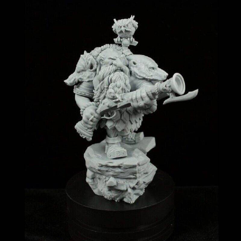 75mm Resin Model Kit Warrior Dwarf Hunter Unpainted - Model-Fan-Store