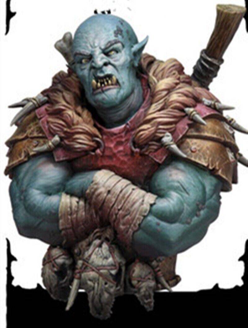 85mm BUST Resin Model Kit Orc Warrior Barbarian Unpainted - Model-Fan-Store