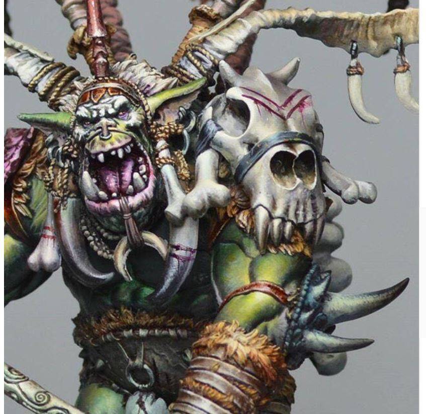 85mm Resin Model Kit Old Blood Warrior Orс Warcraft Unpainted - Model-Fan-Store