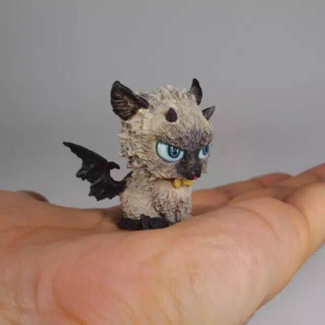 Resin Model Kit Animal Devil Devil Cat Kid Bes Unpainted - Model-Fan-Store