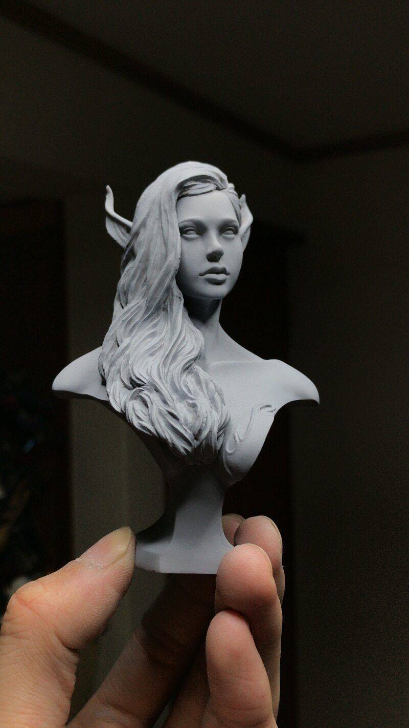 Resin Model Kit Beautiful Girl Woman Elf Fantasy Unpainted - Model-Fan-Store