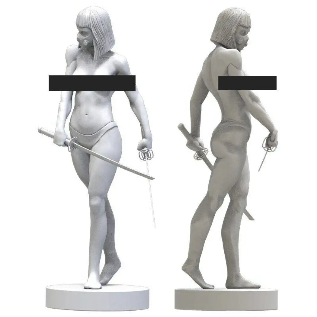 1/18 100mm 3D Print Cyberpunk Model Kit Nudes Beautiful Girl Woman Unpainted - Model-Fan-Store