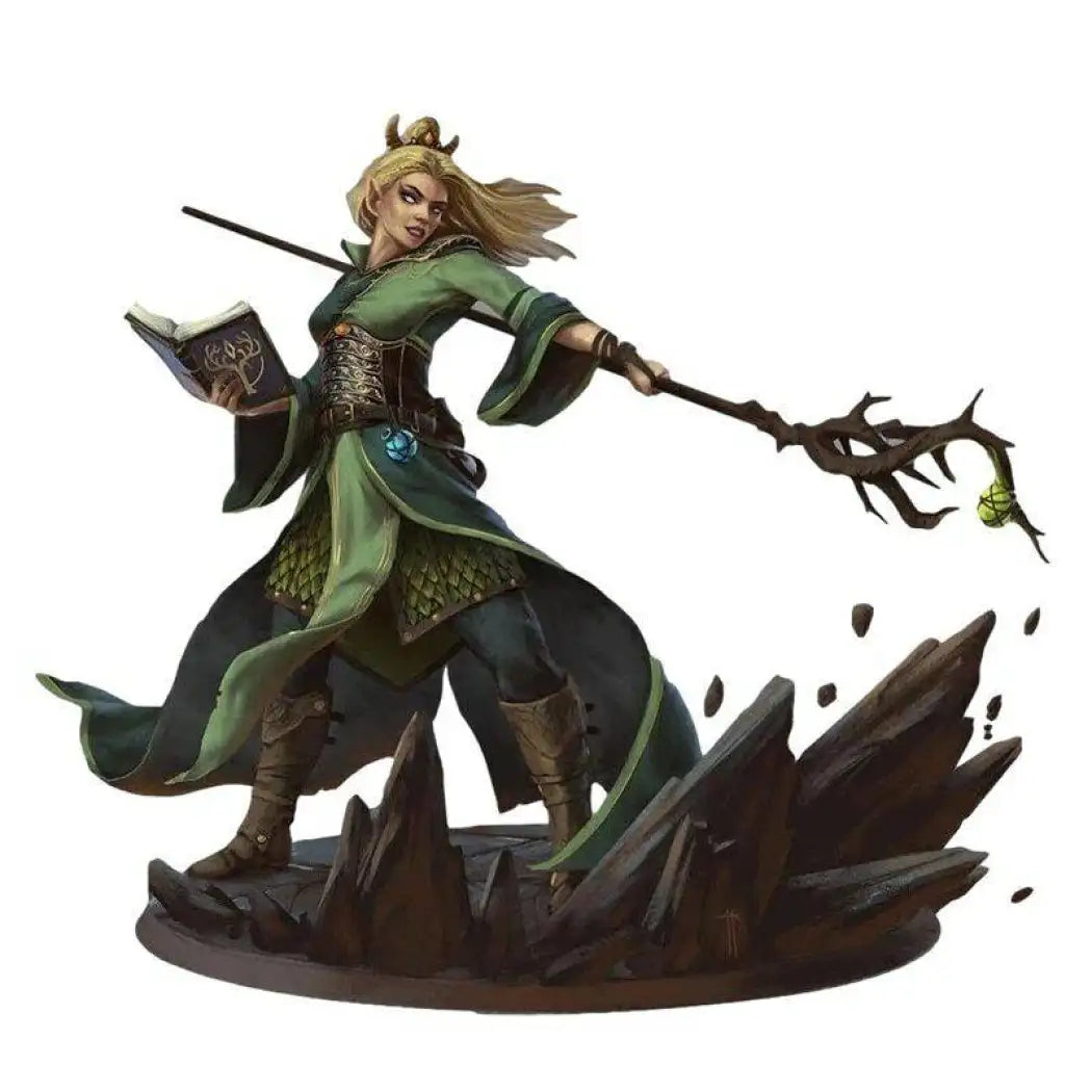 1/18 100mm 3D Print Model Kit Beautiful Girl Woman Sorceress Mage Druid Unpainted - Model-Fan-Store