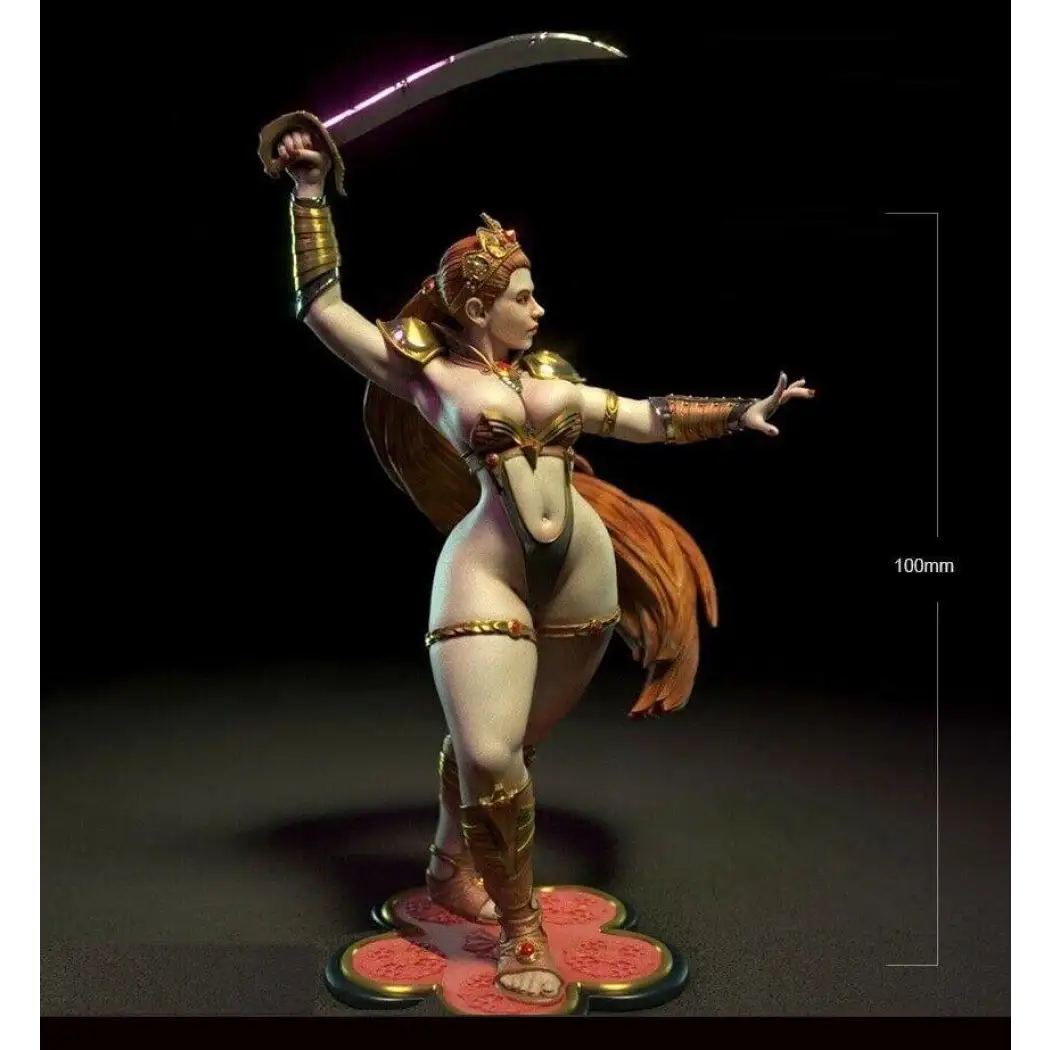 1/18 100mm 3D Print Model Kit Nudes Beautiful Girl Woman Princess Unpainted - Model-Fan-Store