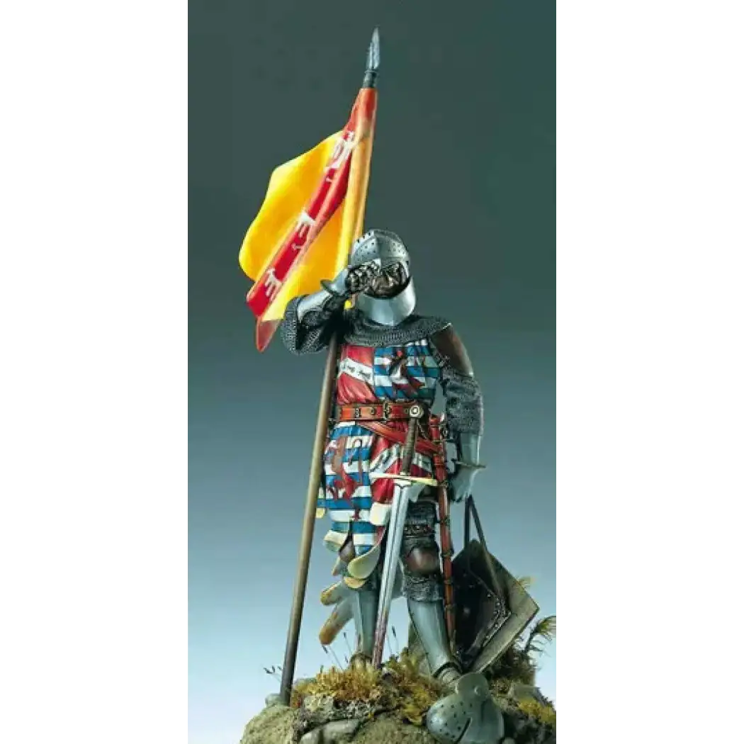 1/20 90mm Resin Model Kit French Medieval Knight Warrior Unpainted - Model-Fan-Store