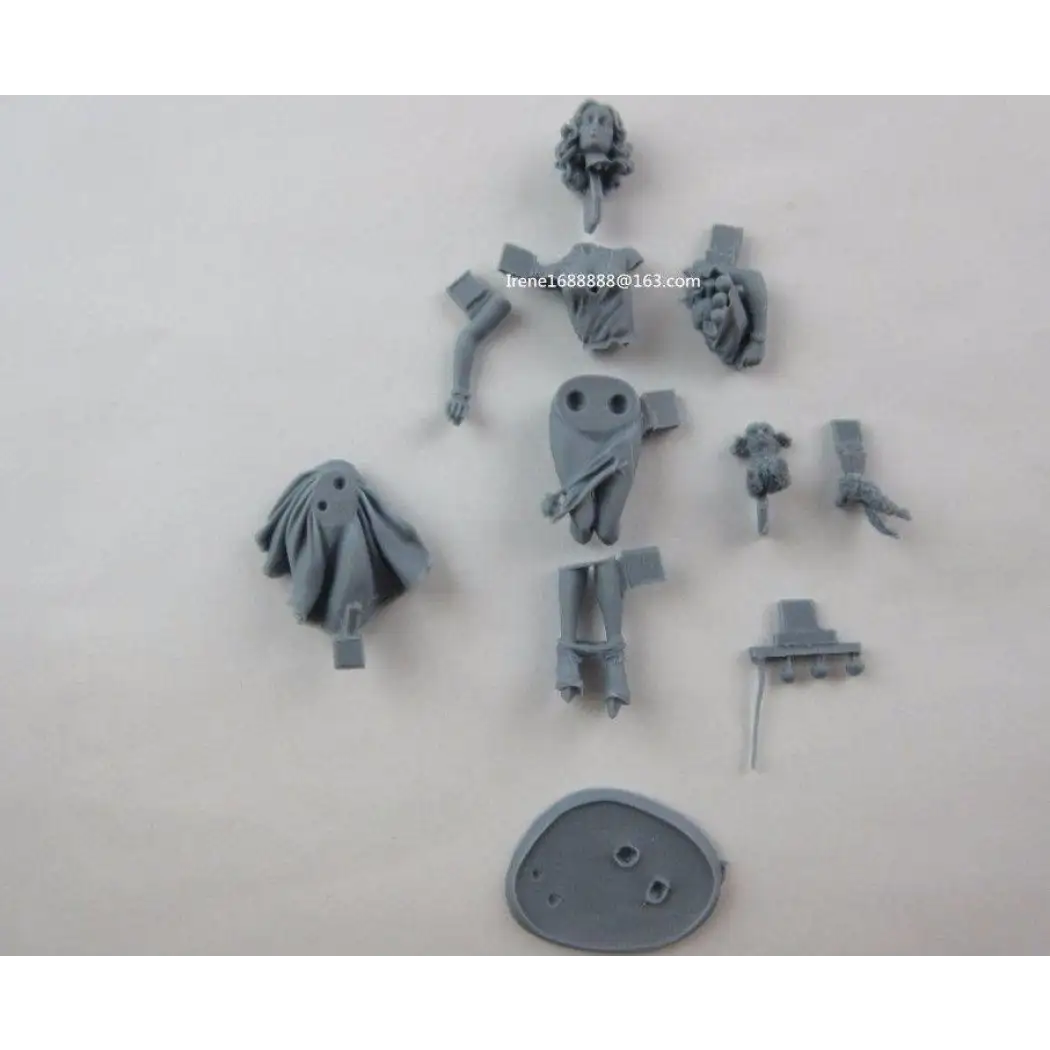 1/22 80mm Resin Model Kit Beautiful Girl with a Dog Pin Up Unpainted - Model-Fan-Store