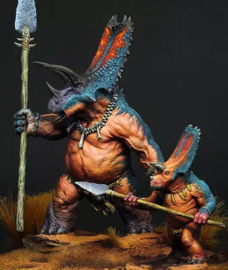 1/24 150mm-89mm Resin Model Kit Father and Son Dinotopia Unpainted - Model-Fan-Store