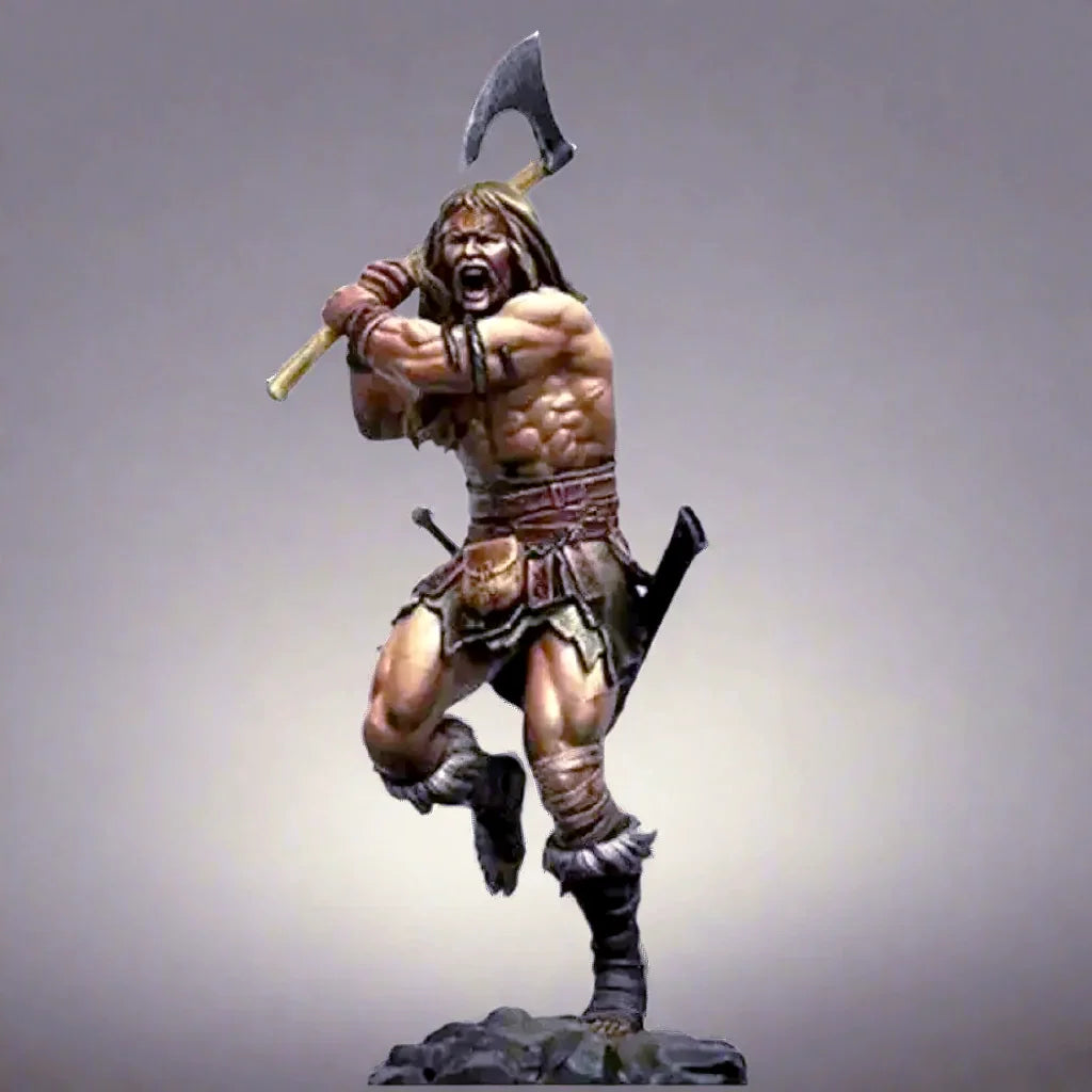 1/24 70mm Resin Model Kit Warrior Barbarian Unpainted