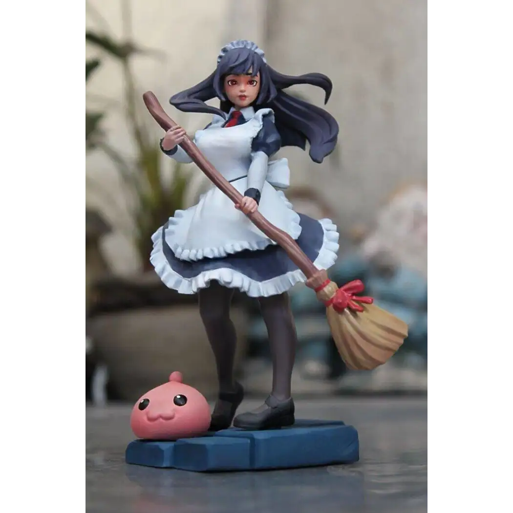 1/24 75mm 3D Print Model Kit Asian Beautiful Girl Housemaid Unpainted - Model-Fan-Store