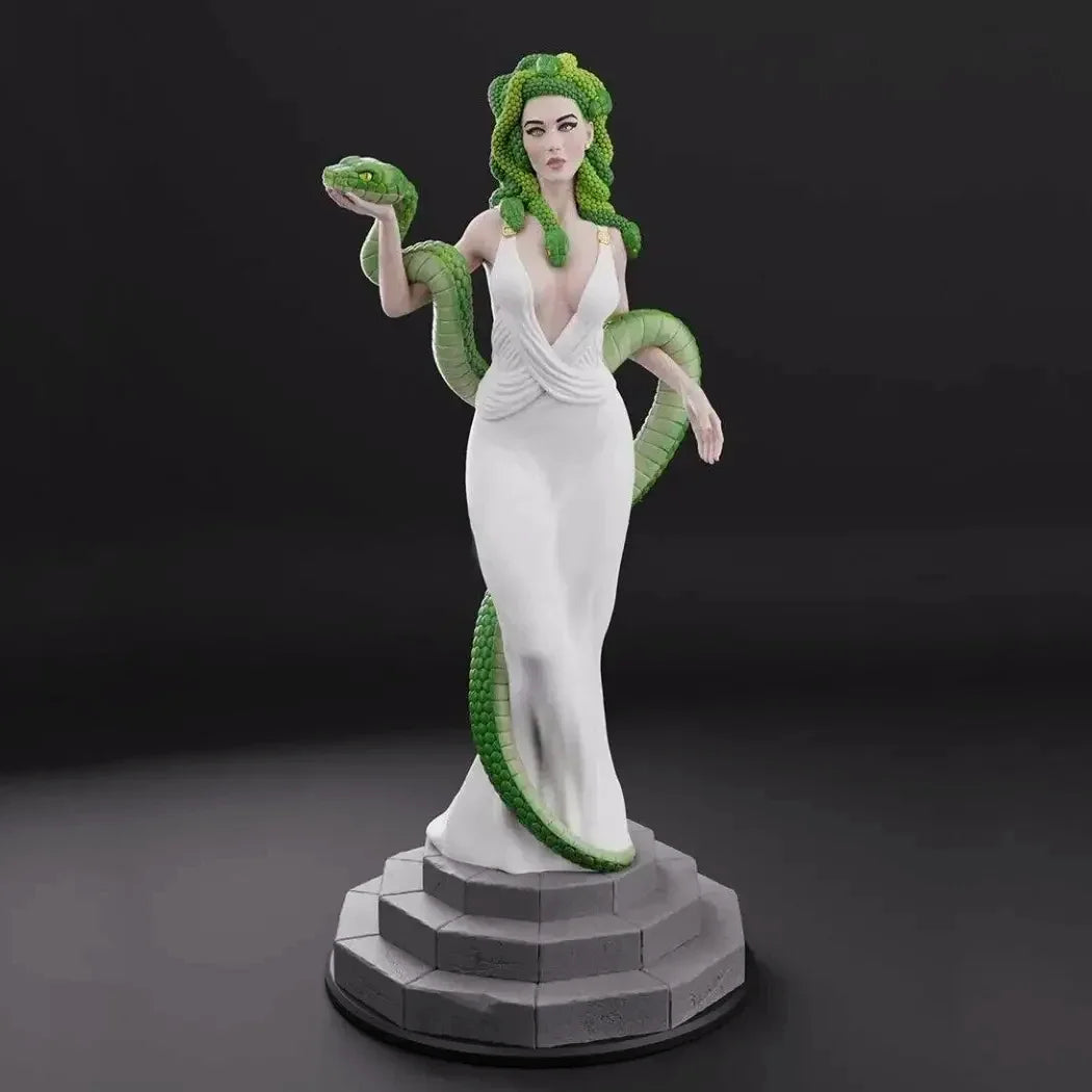 1/24 75mm 3D Print Model Kit Beautiful Girl Snake Medusa Unpainted - Model-Fan-Store