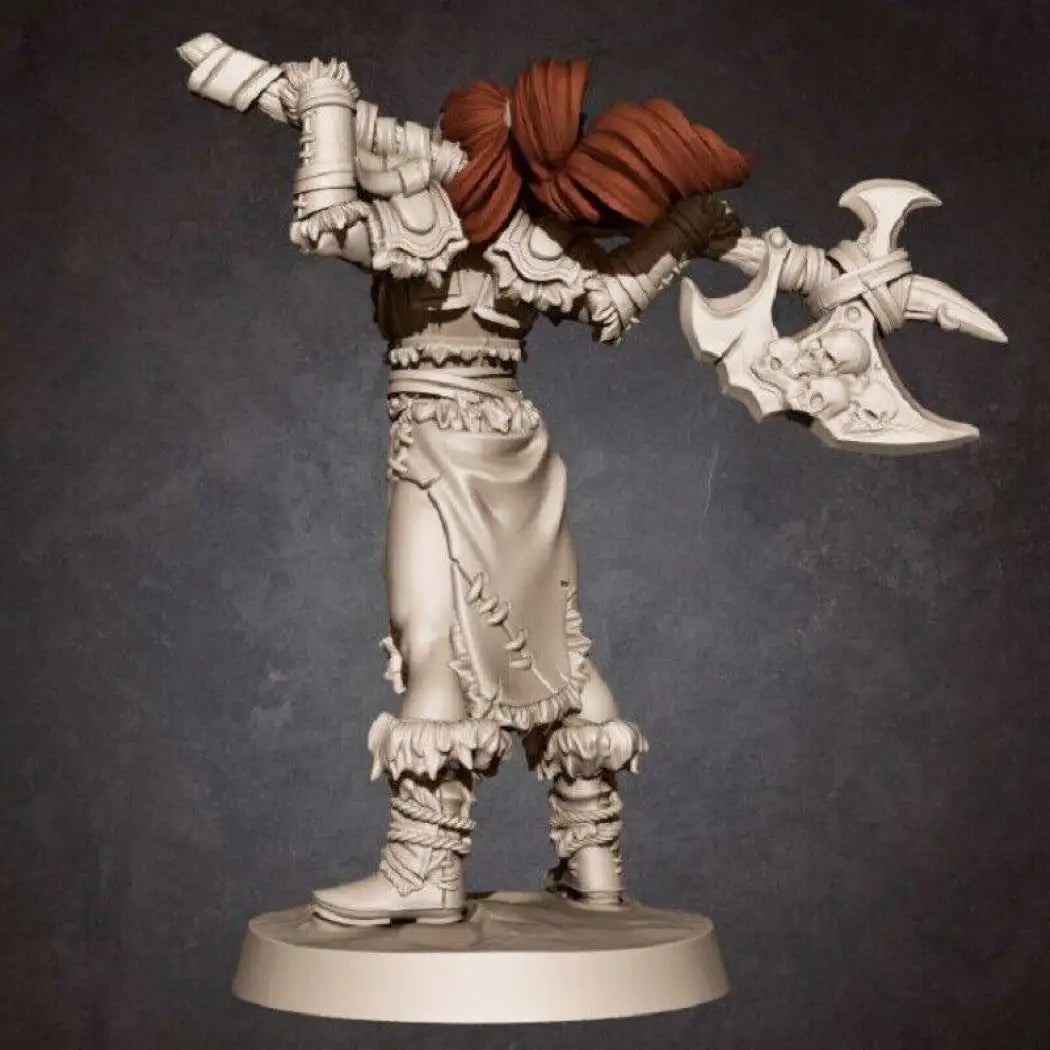 1/24 75mm 3D Print Model Kit Beautiful Girl Woman Barbarian Unpainted - Model-Fan-Store