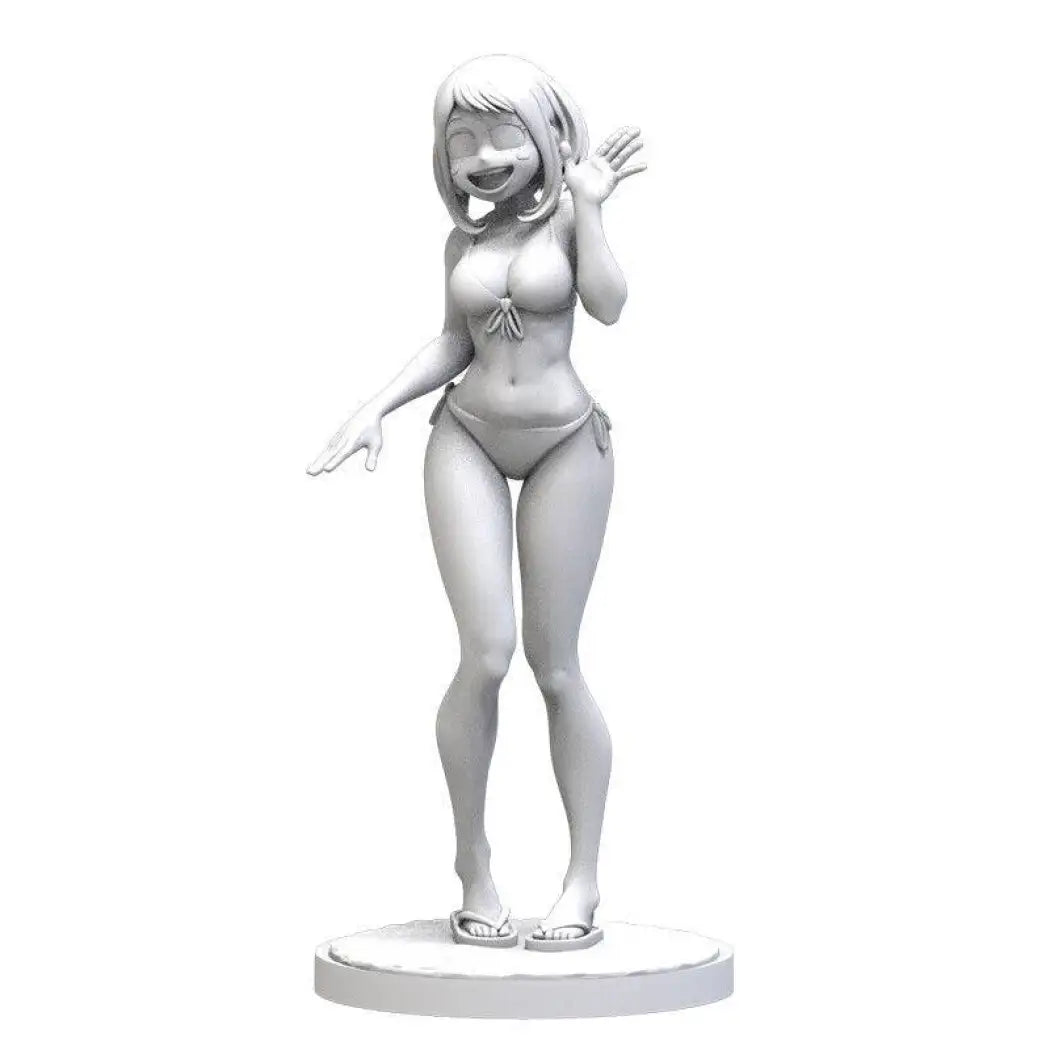 1/24 75mm 3D Print Model Kit Modern Asian Beautiful Girl Anime Unpainted - Model-Fan-Store