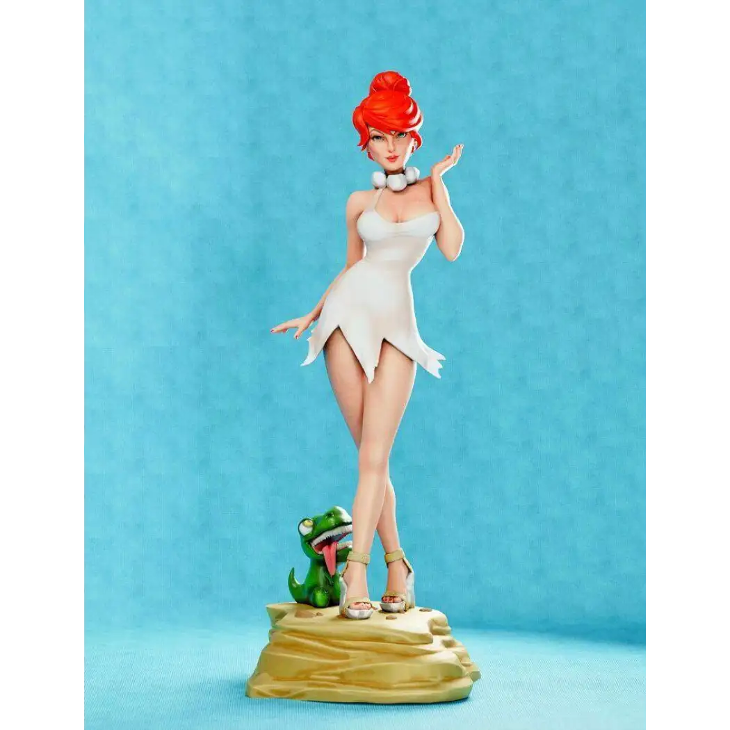 1/24 75mm 3D Print Model Kit Primitive Beautiful Girl Pin Up Unpainted - Model-Fan-Store