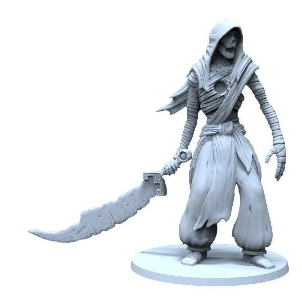 1/24 75mm 3D Print Model Kit Warrior Egyptian Mummy Unpainted - Model-Fan-Store