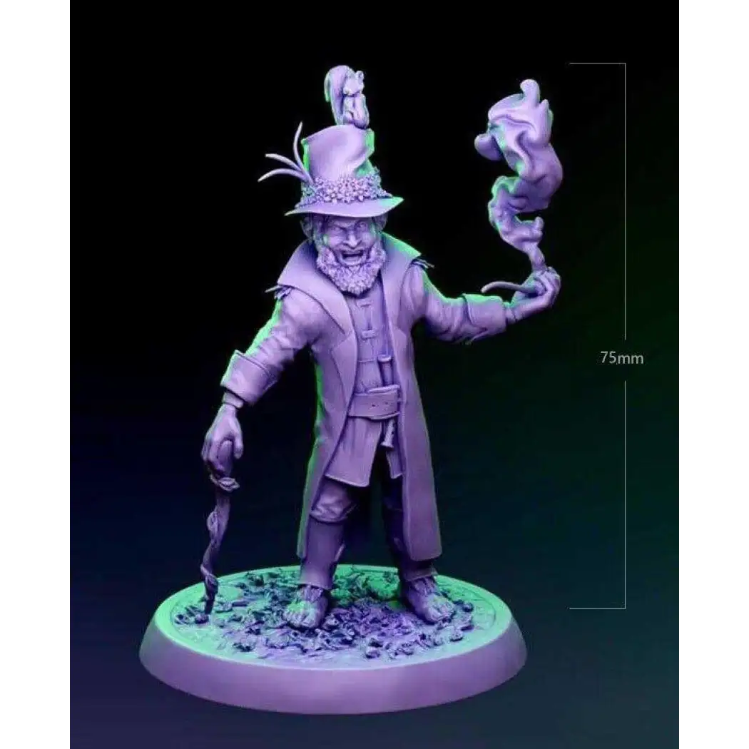 1/24 75mm 3D Print Model Kit Warrior Leprechaun Wizard Fantasy Unpainted - Model-Fan-Store
