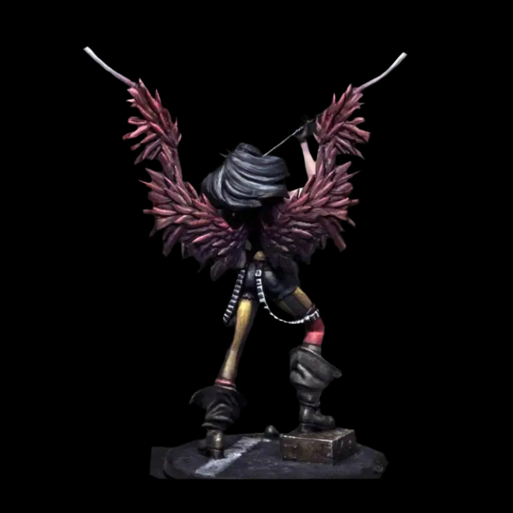 1/24 75mm Resin Model Kit Beautiful Girl Ancient Circus Morbid Angel Unpainted - Model-Fan-Store