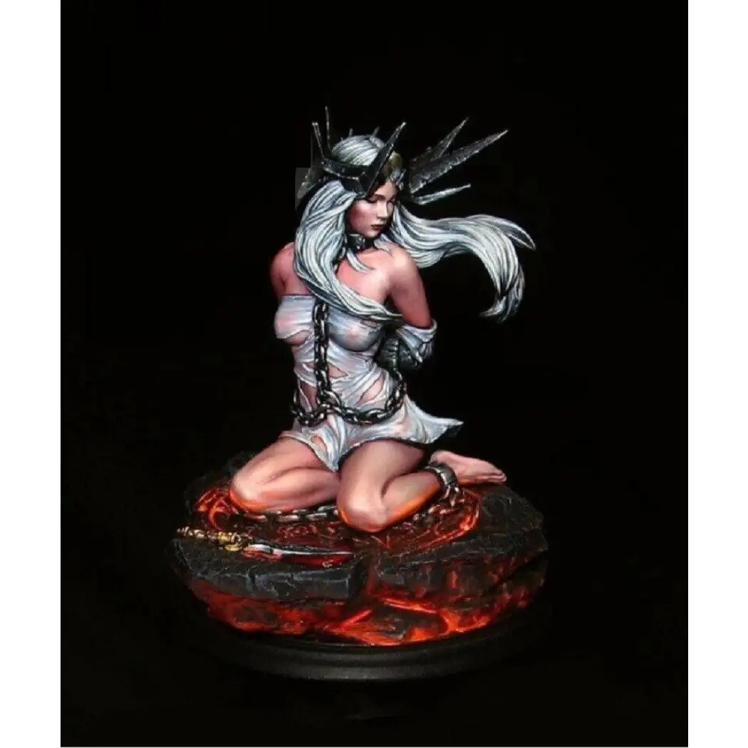 1/24 75mm Resin Model Kit Beautiful Girl Fallen Angel (with base) Unpainted - Model-Fan-Store
