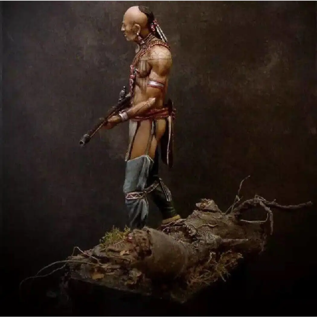 1/24 75mm Resin Model Kit Cherokee Indian Warrior Unpainted - Model-Fan-Store