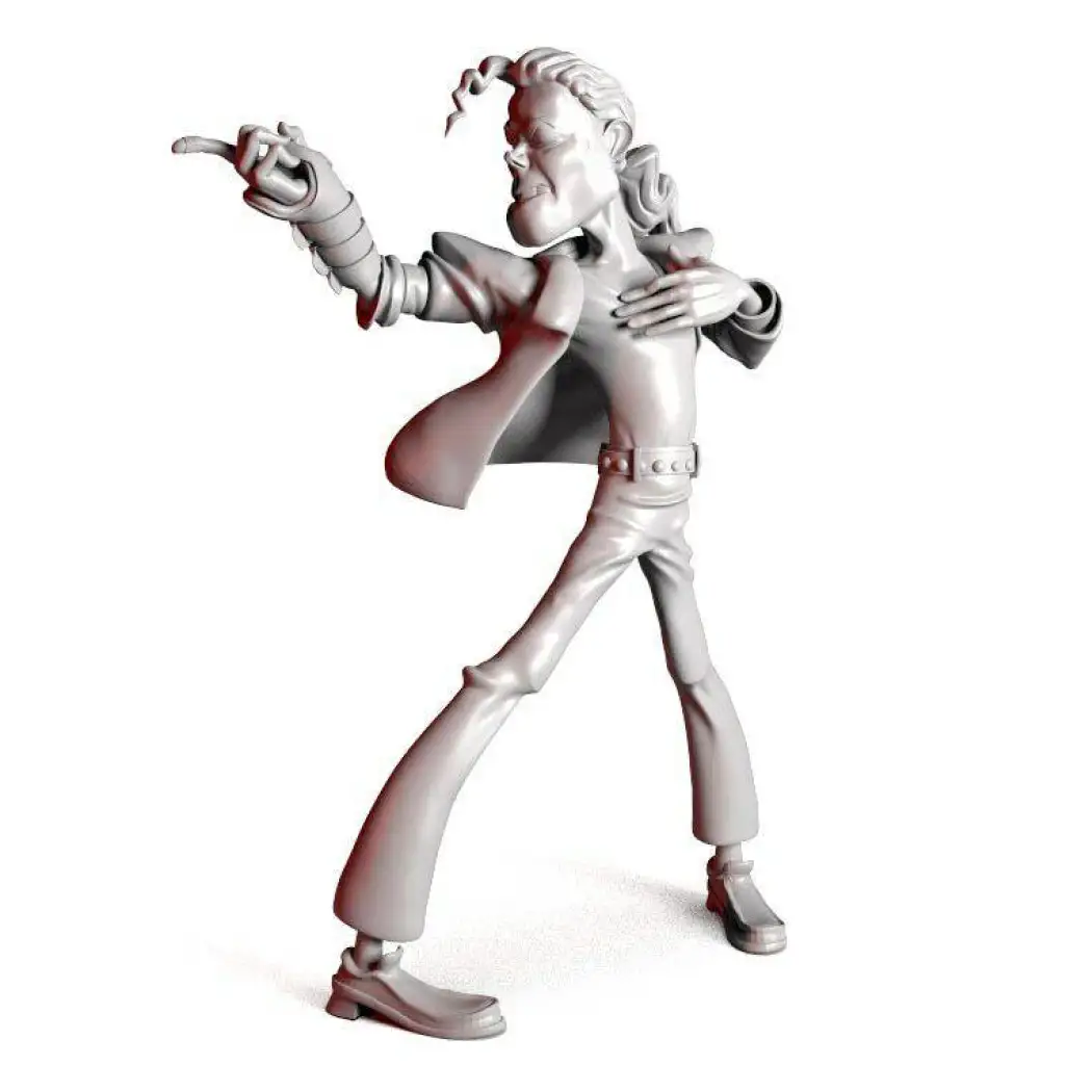 1/24 75mm Resin Model Kit Dancer Singer Michael Unpainted A28 - Model-Fan-Store