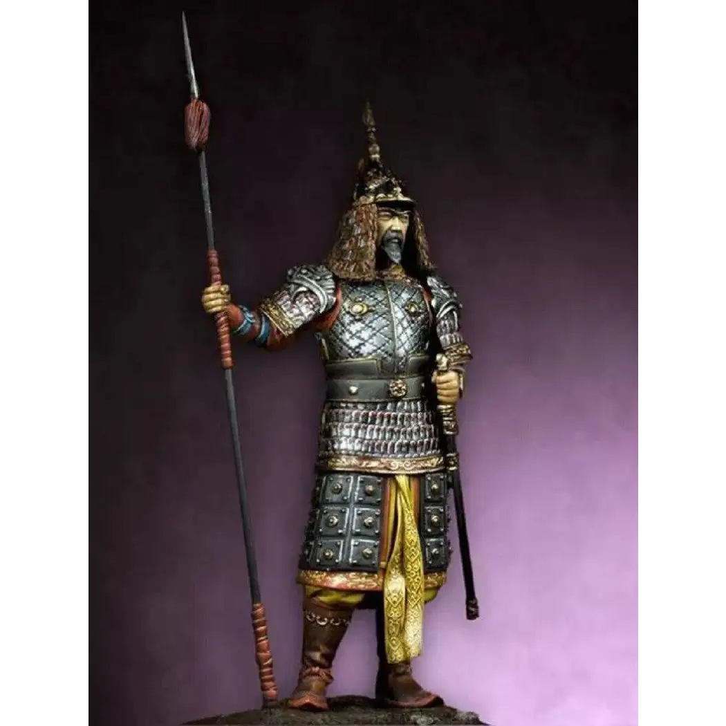 1/24 75mm Resin Model Kit Mongolian Korean General (with base) Unpainted - Model-Fan-Store