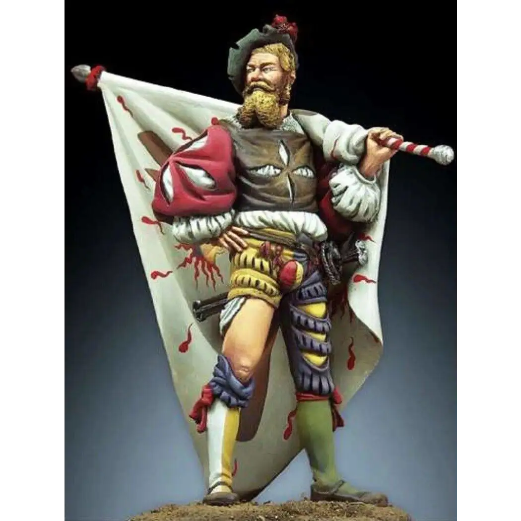 1/24 75mm Resin Model Kit Renaissance German Mercenary Unpainted - Model-Fan-Store