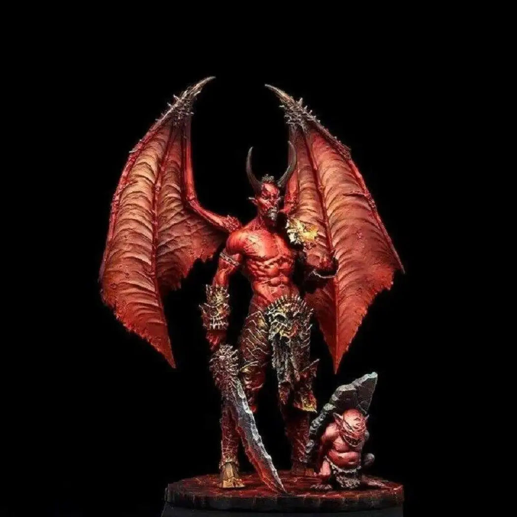 1/24 75mm Resin Model Kit Warrior Demon and Servant Unpainted - Model-Fan-Store