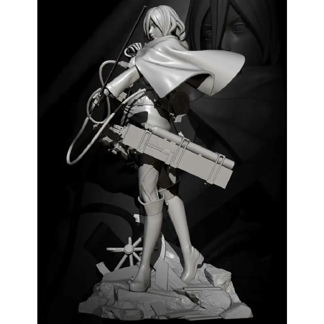 1/24 Resin Cyberpunk Model Kit Beautiful Girl Mercenary Unpainted - Model-Fan-Store