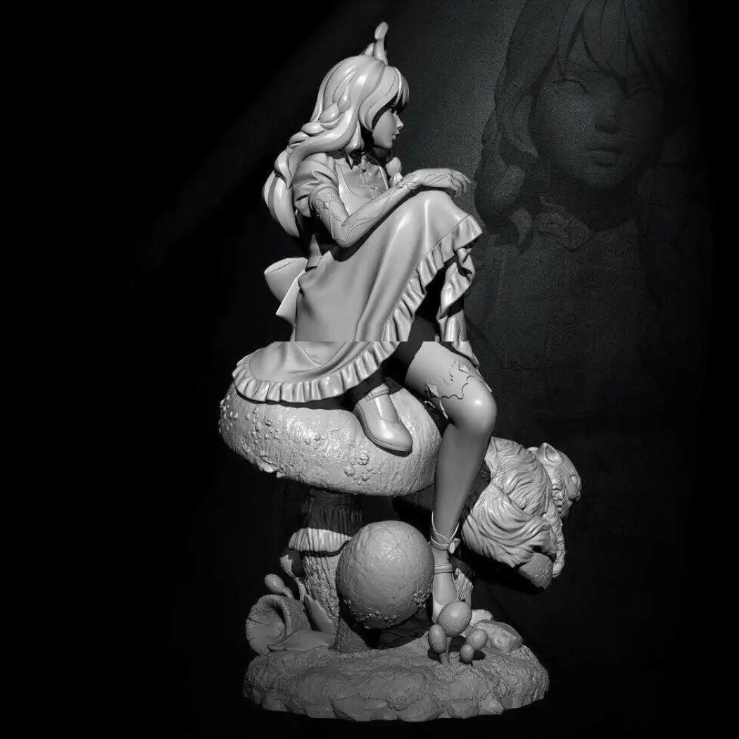 1/24 Resin Model Kit Beautiful Girl Alice Fairy Tales Unpainted - Model-Fan-Store