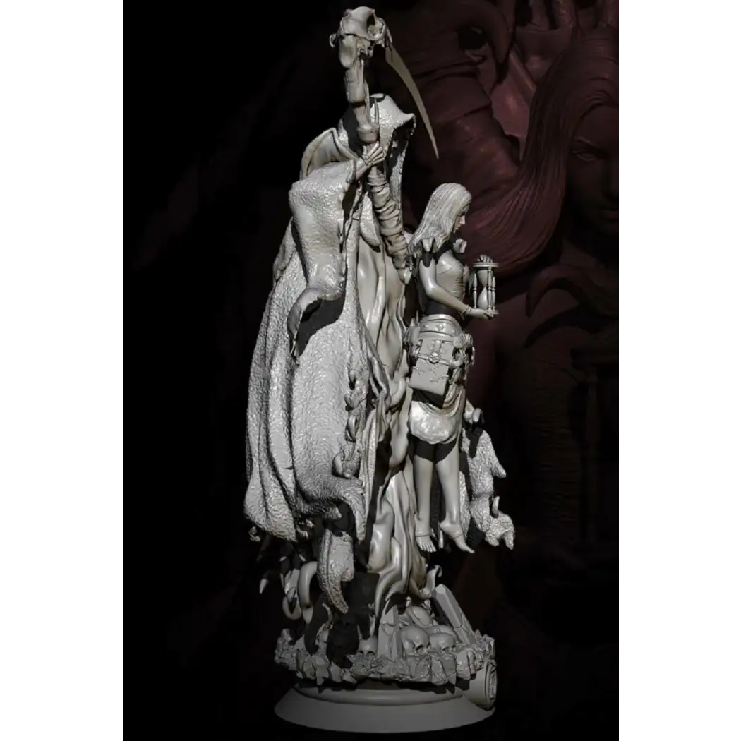 1/24 Resin Model Kit Beautiful Girl and Rider of Death Unpainted - Model-Fan-Store