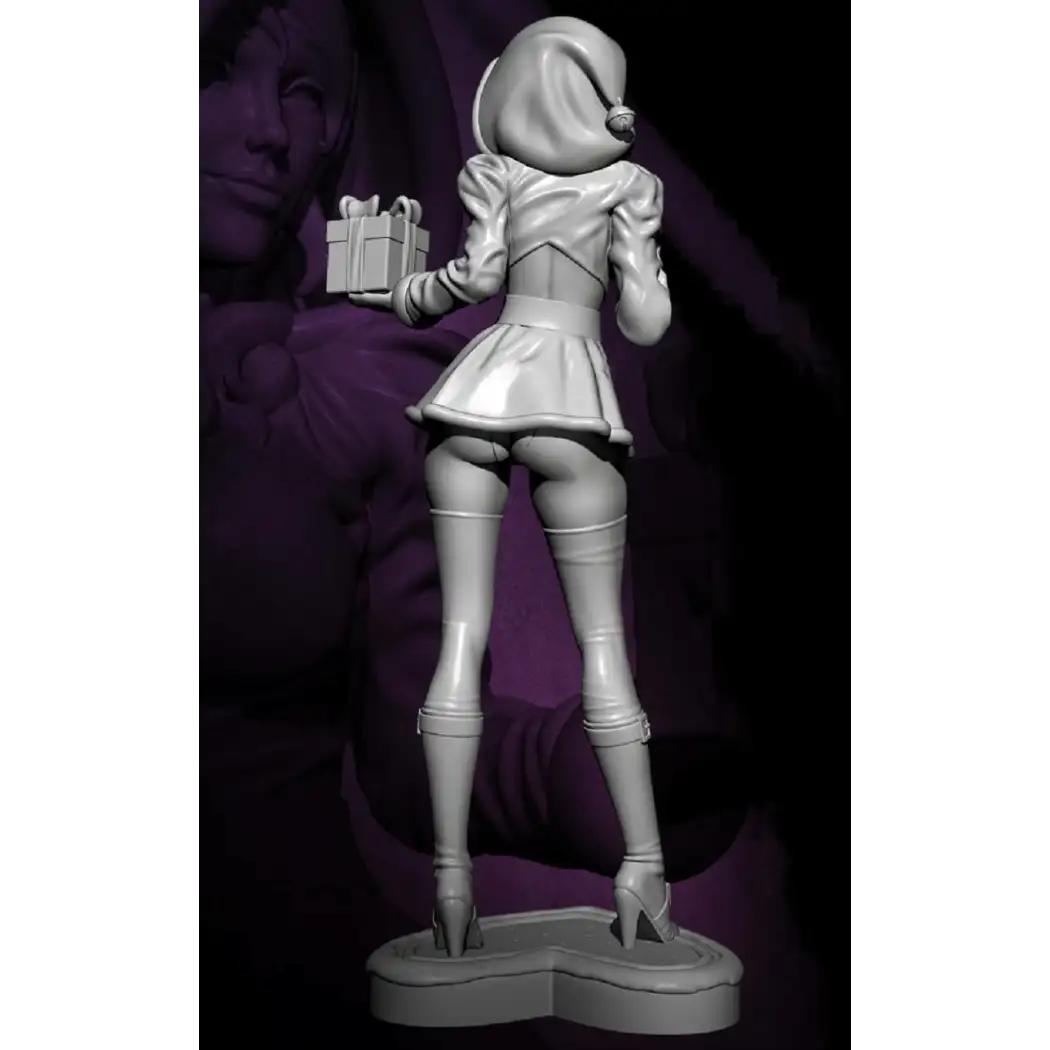1/24 Resin Model Kit Beautiful Girl Santa Little Red Riding Hood Unpainted - Model-Fan-Store