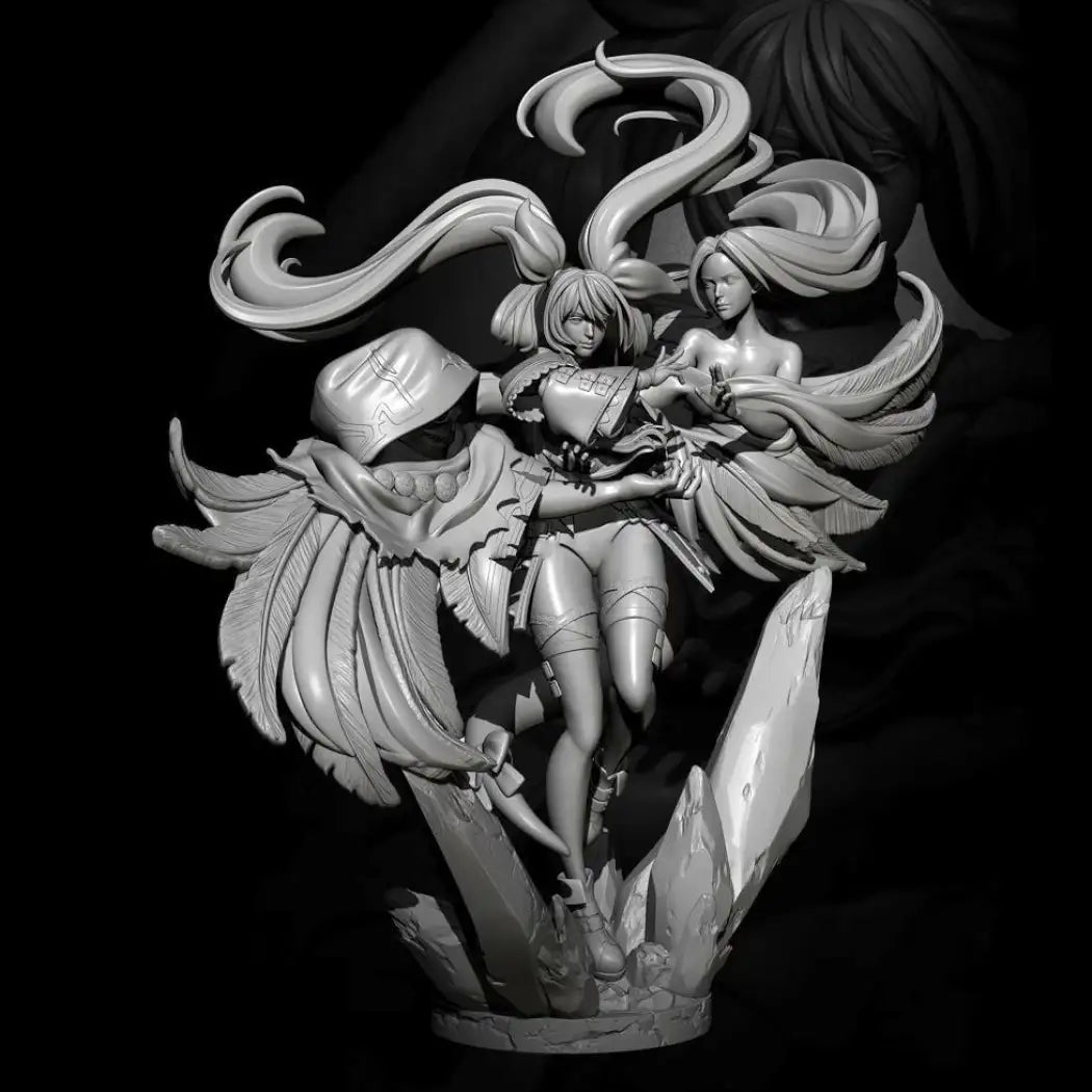 1/24 Resin Model Kit Beautiful Girl Woman Fighting Master Unpainted - Model-Fan-Store