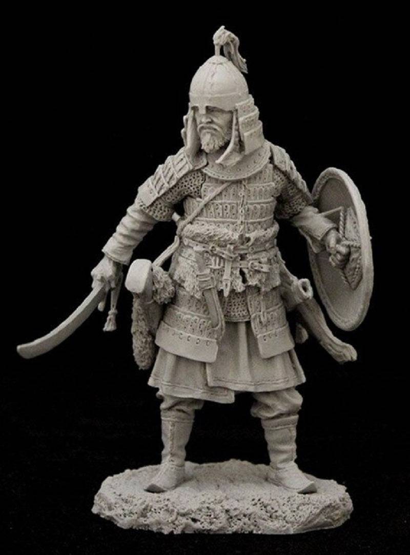 1/24 Resin Model Kit Mongolian Warrior Spearman Unpainted - Model-Fan-Store