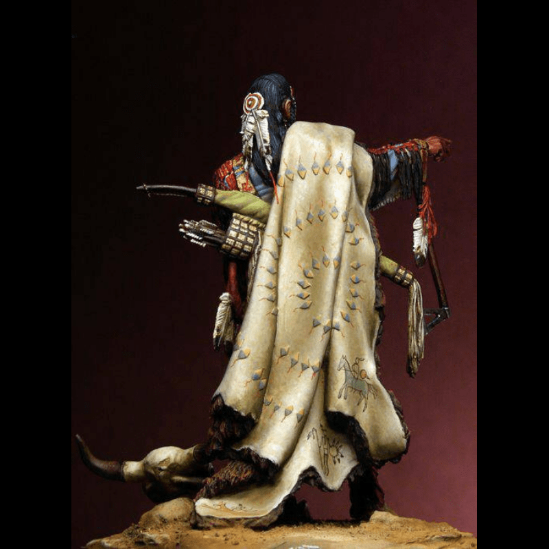 1/24 Resin Model Kit Sioux Native American Warrior Unpainted