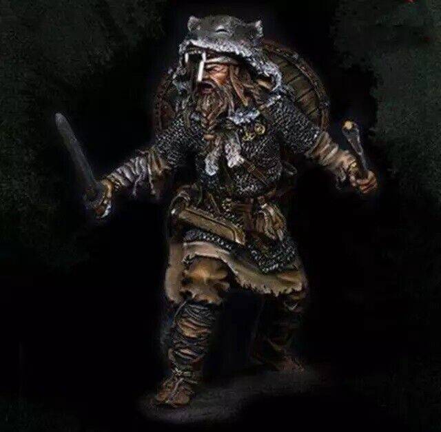 1/24 Resin Model Kit Viking German Warrior Barbarian Unpainted - Model-Fan-Store