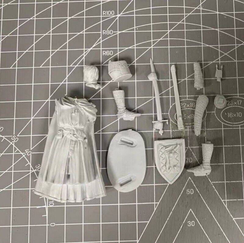 1/24 Resin Model Kit Warrior Teutonic Warrior Unpainted Unassembled - Model-Fan-Store