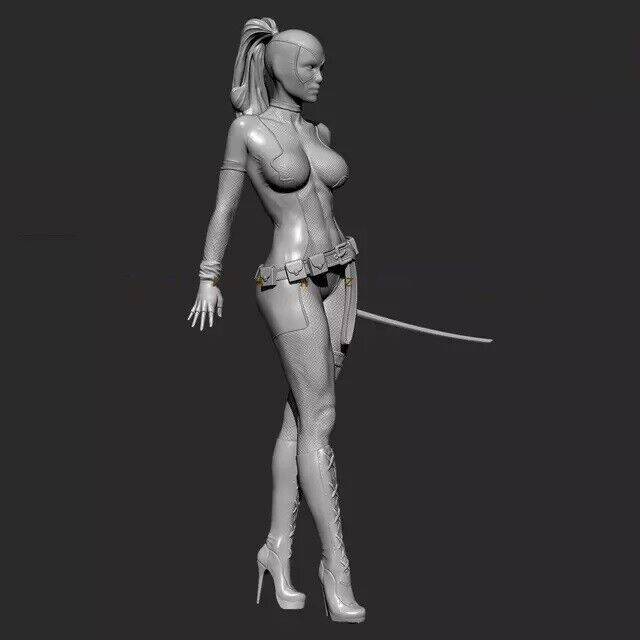 1/24 Resin Superhero Model Kit Amazon Deadpool Beautiful Girl Unpainted - Model-Fan-Store