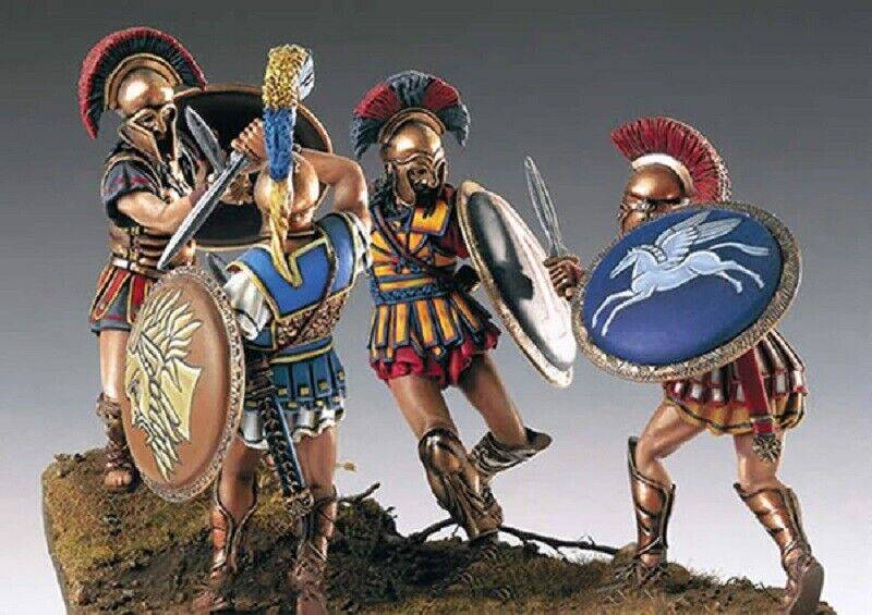 1/32 54mm Resin Model Kit Greek Warriors Battle (with base) Unpainted - Model-Fan-Store