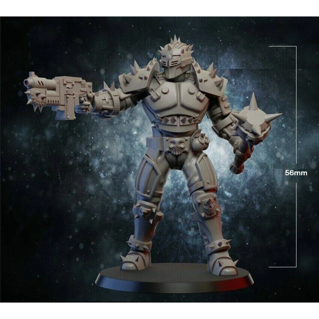 1/32 56mm 3D Print Model Kit Warrior Space Soldier Unpainted - Model-Fan-Store