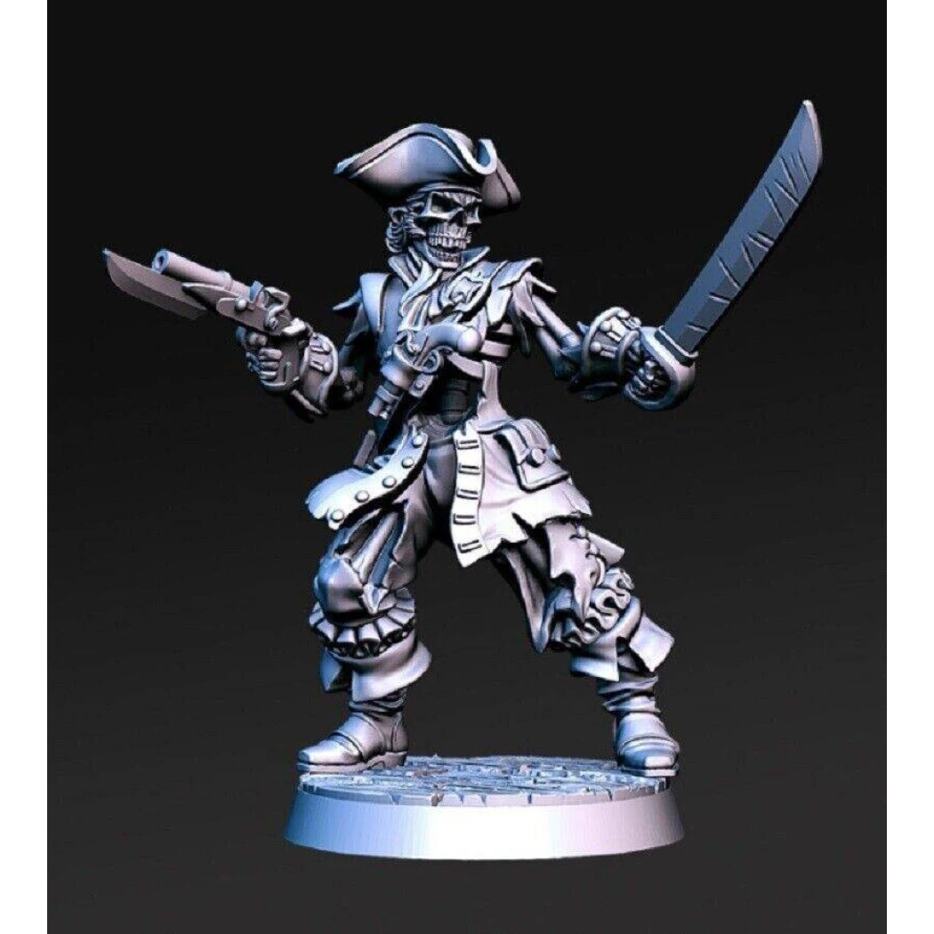 1/32 56mm 3D Print Model Kit Zombie Pirate Unpainted - Model-Fan-Store