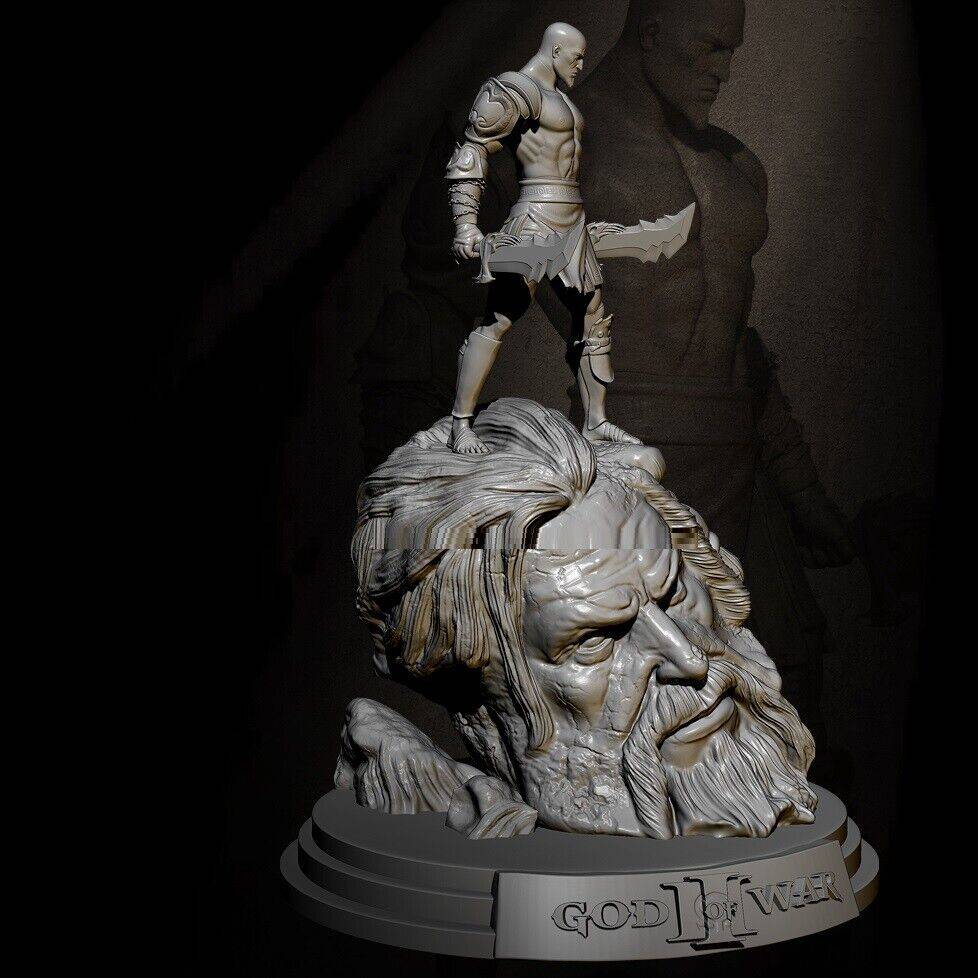 1/32 height 110mm Resin Model Kit Warrior Kratos God of War Unpainted - Model-Fan-Store