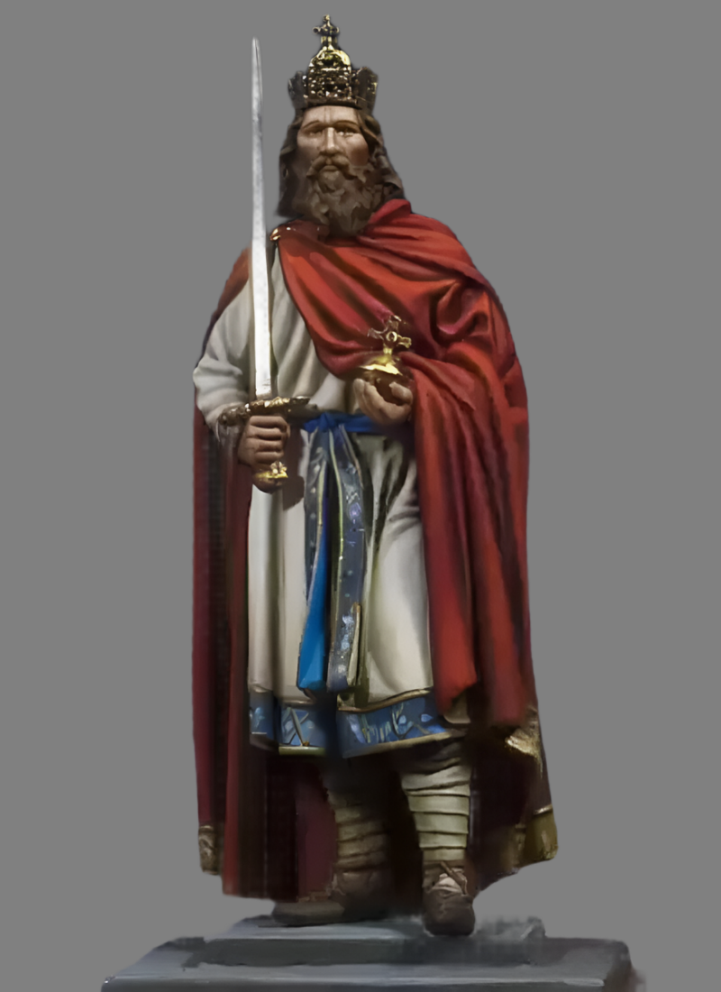 1/32 Resin Model Kit European Knight German King Unpainted A28 - Model-Fan-Store