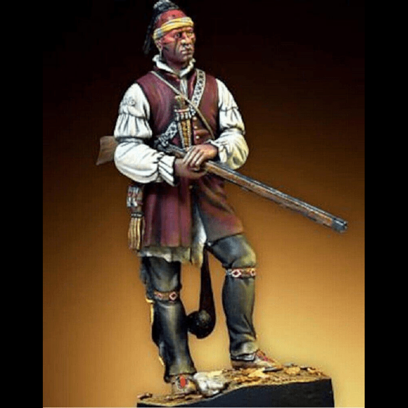 1/32 Resin Model Kit American Indian Warrior Unpainted