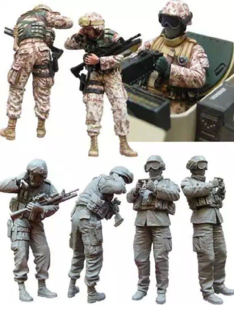 1/35 2pcs/set Resin Model Kit Modern US Soldier Unpainted Unassembled - Model-Fan-Store