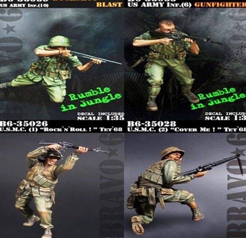 1/35 4pcs Resin Model Kit Vietnam War US Army Soldiers Unpainted - Model-Fan-Store