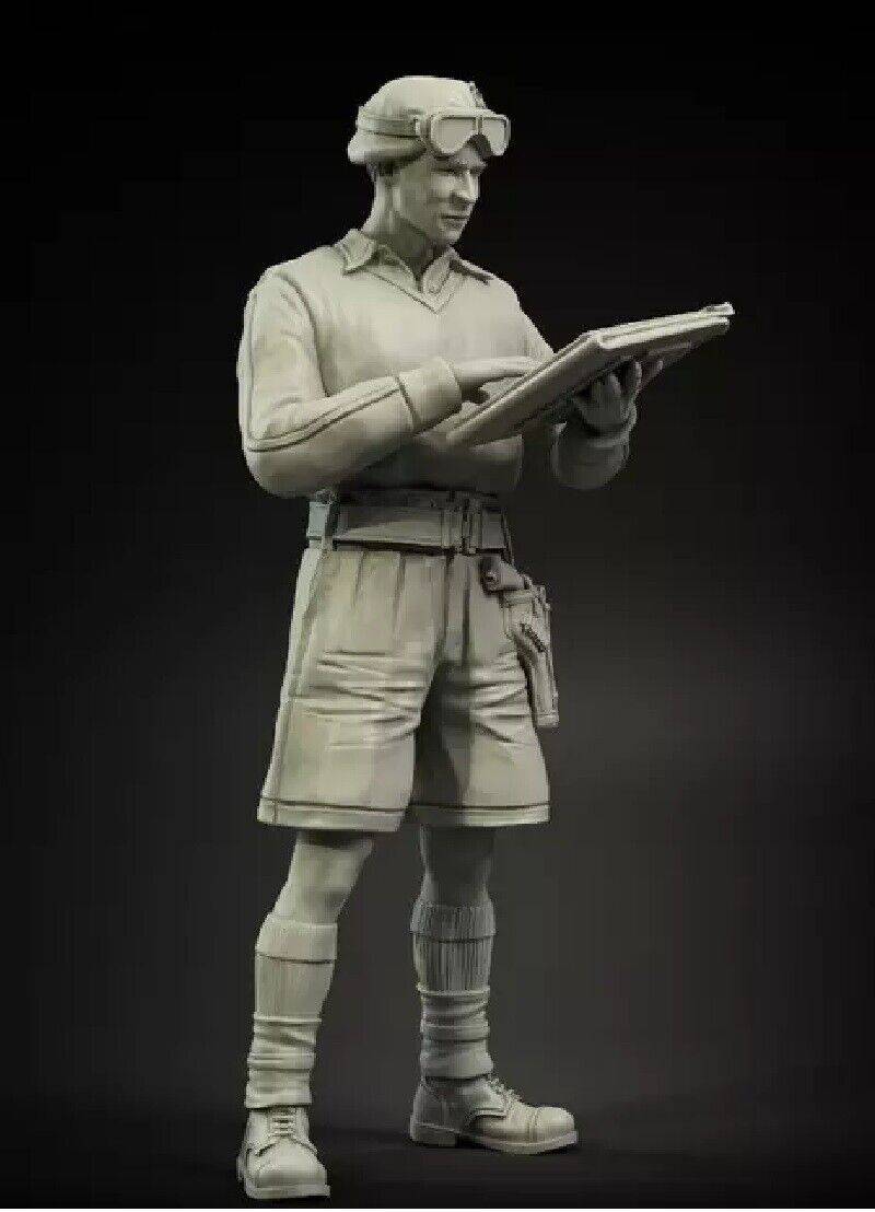 1/35 Resin Plastic Model Kits British Soldier North Africa Unassambled Unpainted - Model-Fan-Store