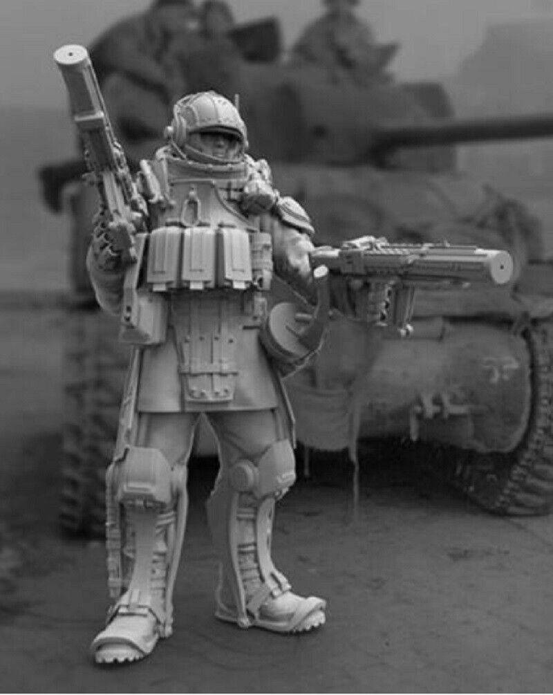 1/35 Resin Steampunk Model Kit US Soldier Wolfenstein Unpainted - Model-Fan-Store