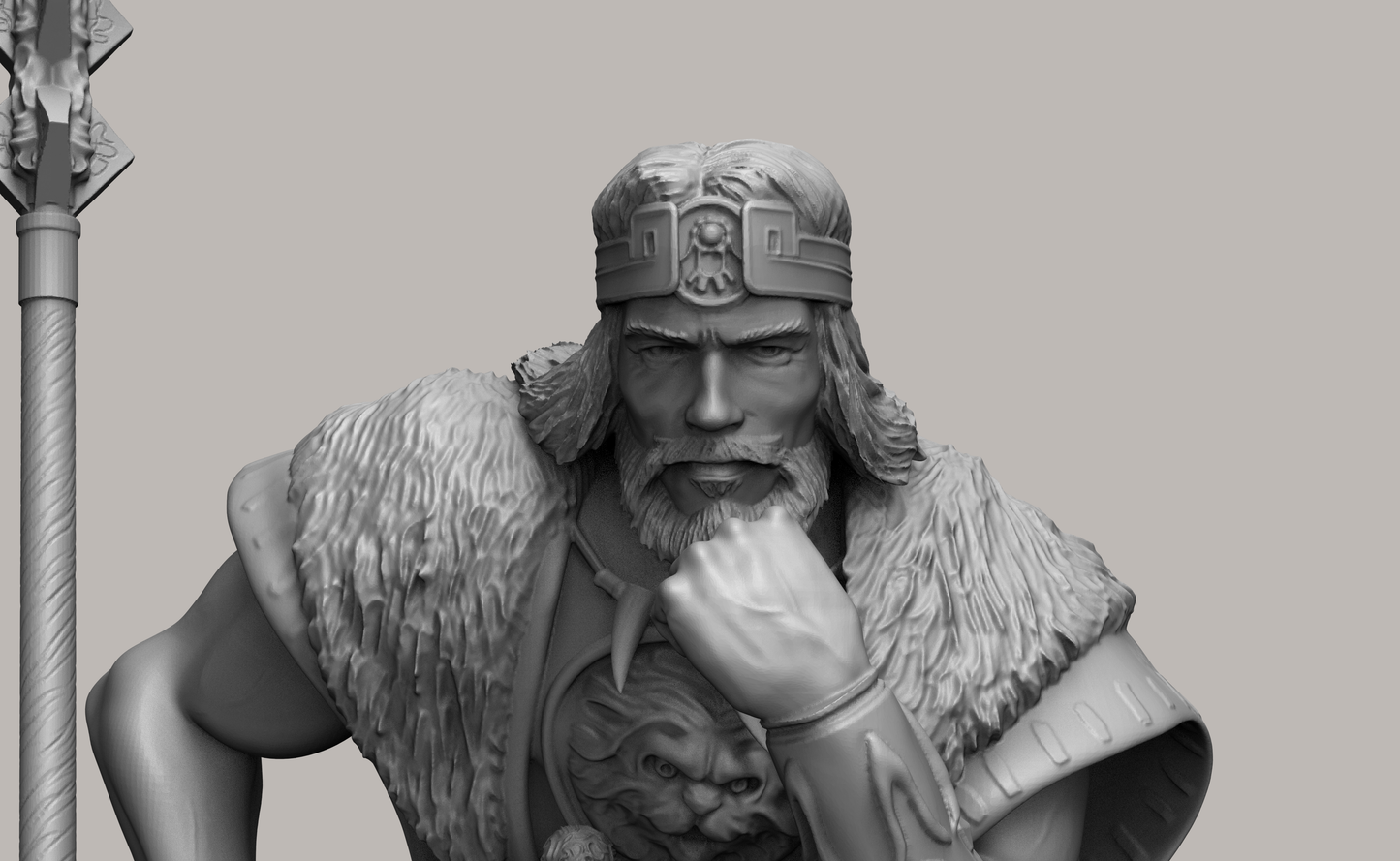 1/35 - 1/6 3D Print Model Kit Conan Warrior Barbarian King Unpainted