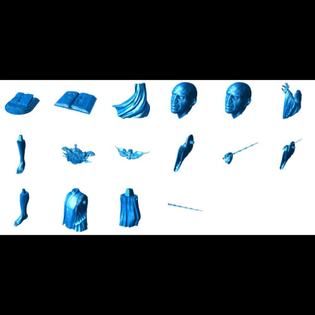 Digital STL Voldemort statue