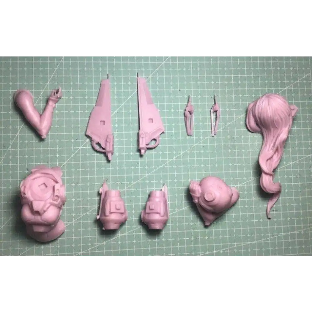 1/10 BUST Resin Cyberpunk Model Kit Beautiful Girl Jetpack Rocket Pack Unpainted - Model-Fan-Store