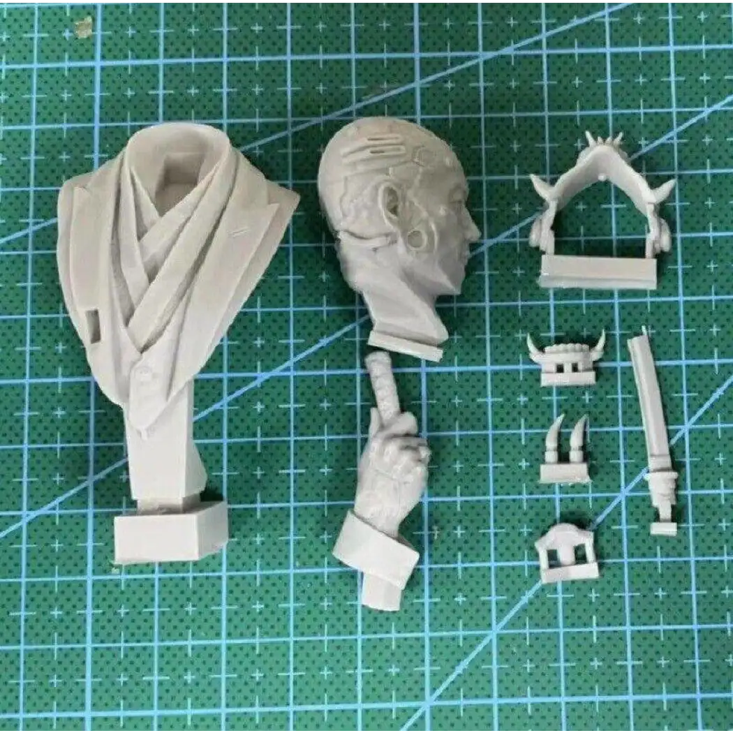1/10 BUST Resin Cyberpunk Model Kit Japanese Warrior Assassin Unpainted - Model-Fan-Store